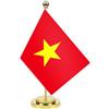 Petite Pine Bandiera della scrivania del Vietnam,Banner esterno piccolo alto 12 pollici,Piccola decorazione di stampa per la tavola di casa dell'ufficio
