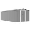 vidaXL Capanno da Giardino in Metallo 257x497x178 cm Grigio Casetta Attrezzi
