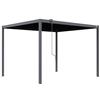 GFP PRIMEYARD Pergola bioclimatica 3x3,5 m Pali e tetto a lamelle in acciaio - antracite