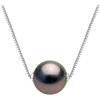 PEARLS & COLORS - Collana di perle di coltura genuine di Tahiti 10-11 mm - Qualità A+ - Gioielli da donna