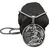 DESHOME Collana Vintage Cross Jesus/Collana Athena Ciondolo Amuleto Religioso