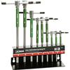 ARES 44003 - Set di chiavi Torx a 3 vie con impugnatura a T e funzione girevole, misure T10 - T50, impugnatura scorrevole, manicotto girevole per velocità versatile e effetto leva, punte trattate ad