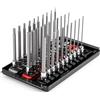 TEKTON Set di prese esagonali e Torx lunghe con binari e vassoio, 31 pezzi (5/64-5/16, 2-8 mm, T6 - T30) | SHB90205