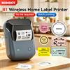 NiiMbot Stampante di Etichette Termica Wireless Niimbot B1, Etichettatrice Bluetooth Portatile, Macchina per Etichette Fai-da-Te per Casa e Ufficio