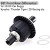 YSIDO Differenziale anteriore posteriore in acciaio 38T per 1/8 Kyosho Thunder Tiger RC Car Buggy Truck Truggy SCT DF- Modelli 6737 Differenziale