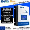EASUN POWER MPPT 80A 100A regolatore di carica solare 12V 24V 36V 48V regolatore automatico del pannello solare per l'elettrodomestico della batteria LifePO4