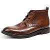 9KSAFESTJB Scarpe in Pelle di Vacchetta per Uomo, Calzature Formali in Vera Pelle, Scarpe Retrò da Uomo Fatte a Mano, Stivali in Pelle per Adulti