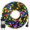 MALITAI Luci natalizie a LED durevoli 110V 220V Plug in filo verde Lucine impermeabili per decorazioni da giardino per interni ed esterni