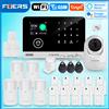 FUERS Sistema di allarme Smart Home WIFI GSM Allarme di sicurezza Host Ant-furto con sensore di movimento porta Tuya Smart App controllo lavoro Alexa