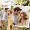 Huacan Kit punto croce Foto personalizzata 11CT Set di ricami Immagini stampate Decorazione domestica