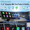 Ottocast Ottoscreen AI 11.4 "Schermo Carplay Wireless CarPlay e Android Auto Schermo diviso a 8 core per Netflix YouTube Google Store