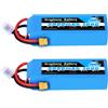 YOWOO POWER 1/2 Confezione Yowo Grafene Lipo 4S Batteria 14.8V 5000mah XT60 100C RC Aereo Elicotteri Auto Barca Camion Parti