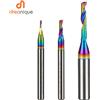 Dreanique 1pc DSA1F 1-10mm Fresa a Taglio Singolo in Lega di Carburo Solido con Rivestimento DLC per Alluminio
