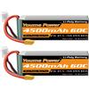 HRB POWER Youme 4S 4500mah Lipo Batteria 14.8V 60C T XT60 EC5 Per RC FPV Aerei Drone Barca Da Corsa Parti di Automobili
