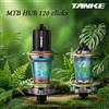 TANKE Mozzo MTB TANKE 120 Click con 6 Cuscinetti, Anteriore e Posteriore, 28 32 36 Fori, Freno a Disco QR, Mozzo Silenzioso per Bicicletta, 6 Cricchetti TH390