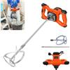 NONE Miscelatore elettrico a pala 2600W, miscelatore portatile azionato da trapano, pala di miscelazione M14, testa di miscelazione con diametro di 120 mm, 6 velocità, per malta, intonaco, cemento,