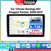 HIZPO Autoradio CarPlay Android Auto per Citroen Berlingo B9 Peugeot Partner 2008 - 2019 Navigatore GPS Lettore Multimediale 2 din Stereo