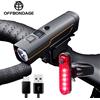 OFFBONDAGE Luce per Bicicletta OFFBONDAGE LED Anteriore Ricaricabile USB, Lampada per MTB 300LM, Faro per Bici, Torcia, Luce Posteriore per Ciclismo