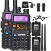 BAOFENG 1/2 Pezzi BaoFeng UV-5R 5W Tri-Power Walkie Talkie ad Alta Potenza Dual Band Lunga Portata 128 Canali Radio Portatile Palmare UV 5R Ricetrasmettitore Amatoriale