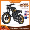 COSWHEEL Bicicletta Elettrica COSWHEEL GT20 Pro con Motore Brushless da 3000W, Doppia Batteria 48V 40Ah, Moto Elettrica per Adulti