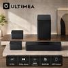 ULTIMEA Soundbar 5.1 Dolby Atmos per Smart TV, Barra Sonora da 450W con Subwoofer Wireless e Altoparlanti Posteriori, Home Theater, BassMX, Controllo APP