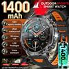LIGE 2026 Smartwatch Militare con Batteria da 1400mAh, Torcia, Impermeabile IP68, Cardiofrequenzimetro, Chiamate Bluetooth, Braccialetto Sportivo