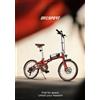 ONESPORT Bicicletta elettrica pieghevole ONESPORT OT02 Pro con ruote da 20 pollici, motore da 250W, batteria da 36V 5.2Ah, freni a cavo e velocità massima di 25 km/h. È una bicicletta urbana ecologica.