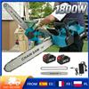 ELOOLE Motosega a Batteria 16 Pollici, Sega Elettrica Portatile per Potatura, Ricaricabile, per Lavorazione del Legno e Giardinaggio, Compatibile con Batteria Makita 21V