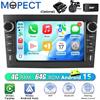 Mopect Autoradio Universale MOPECT 7 Pollici per Opel Astra H J Vectra Vauxhall Antara Zafira Corsa C D Vivaro Meriva con CarPlay Android Auto, Ventola di Raffreddamento Opzionale, GPS, SWC, BT, FM, RDS,