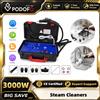 NONE Podofo Pulitore a Vapore Portatile 3000W 120 ° Idropulitrice a Vapore Portatile ad Alta Pressione e Temperatura con Tubo da 3m per la Pulizia di Grasso da Cucina, Piastrelle, Stucco e Dettagli Auto
