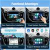 AUTOTOP Decoder Wireless Apple CarPlay Android Auto per Fiat Freemont Ottimo Maserati Ghibli Quattroporte, Interfaccia Retrofit per Schermo Originale, MirrorLink, AirPlay, Bluetooth, AUX, USB,
