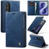 Azororo Cover per Samsung Galaxy Z Fold 8 5G, Premium PU Pelle Custodia, Magnetica Carta Fessura Portafoglio Case, Flip Cavalletto Custodia per Samsung Galaxy Z Fold 8 - Blu
