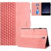 Generico DayQiQiPu Cover per Samsung Galaxy Tab S4 SM-T830/T835/T837 (10,5 Pollici) Custodia Motivo a Cubi 3D in pelle PU Con e Auto Wake/Sleep Smart Cover Flip Supporto Guscio Protettiva, Rosa