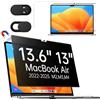 Makinda Filtro Privacy magnetico per Macbook Air 13.6/13 (2022-2025 M2、M3、M4), Rimovibile Schermo Anti Spia Filtro Schermo Privacy per Mac Air M3 13.6 Pollici