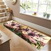 Siunwdiy Tappeto 3D motivo floreale,Tappeto da Cucina Passatoia Antiscivolo,Tappeto Cucina Lavabile 2.8 Metri Multicolore Tappeto Cucina Lungo Tappeto Corridoio Runner Per Casa Cucina,Camera，50x280cm