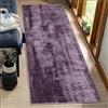 BORKOY ‌Tappeto Antiscivolo per Cucina e Corridoio 1.8 metri Viola Tinta Unita Lavabile - Passatoia Lunga Morbida per Soggiorno Camera da Letto Ingresso,Design Minimalista e Funzionale50x180cm