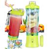 DreamHigh Mini Frullatore Portatile, 600ml Bottiglia Frullatore Portatile con 2 Lame, 4000 mAh Mini Frullatore Elettrico Produce 20 Tazze di Succo Per Casa, Ufficio, Campeggio e Viaggi
