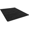 ANRO Tappeto antisporco lavabile Mischa Nero 150 x 90 cm | Materiale: polipropilene, retro in gomma antiscivolo, 5 mm, lavabile, per interni ed esterni