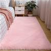 Hearda Tappeto Salotto Pelo Lungo Shaggy, Tappeto Peloso per Camera da Letto Morbido e Soffice Tappetino Peloso Pelo Lungo Moderno Lavabile con Fondo Antiscivolo (Rosa B,80x200cm)