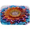 Generico Fiore 3D 53 Tappeto da Bagno in Memory Foam Assorbente e Antiscivolo, Design Moderni, Microfibra Morbida e Lavabile, Asciugatura Rapida, Ultra Confortevole - L