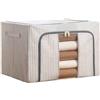 Smarbettiy Organizer per armadio in tessuto non tessuto, 50 x 40 x 33 cm, robusto | Supporto telaio in acciaio, battiscopa rigido, contiene 110 vestiti, 45 jeans, dimensioni 50x40x33cm