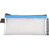 Exacompta - Ref 34110E - Tasche a rete trasparente con cerniera - Dimensioni 80 x 180 mm, rete in nylon da 0,3 mm - Adatte per riporre documenti e accessori - Colori assortiti (confezione da 1)