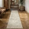 PureCozy Vintage Tappeto Corridoio 60x240cm Beige Cucina Tappeti Antiscivolo Lavabile in Lavatrice Lungo Tapette Camera da Letto Scendiletto Ufficio Carpet Pelo Corto Rug Carpets