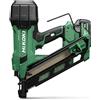 HiKOKI Chiodatrice a batteria 34° - 18 V, chiodi da 50-90 mm - Potente, luce LED, motore brushless, azionamento ad aria, regolazione della profondità senza attrezzi - Incl. 2 batterie 18V/5Ah +
