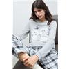 Intimissimi Pigiama Lungo In Cotone Barboncini Grigio