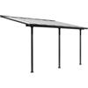 Habrita Pergola addossata da esterno habrita in alluminio 418x307x299 cm