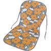 Cuscino con schienale per sedia giardino amoa monoblocco, 44x78x3 cm