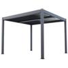 Pergola bioclimatica verdelook atena new in alluminio grigio 3x3 m