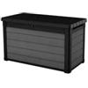 Keter Baule da esterno keter cortina 100g in evotech+ grigio effetto legno 380 lt 122,9x62,1x70,6 cm