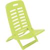 Spiaggina pieghevole playa in polipropilene verde lime 40x51,5x62 cm